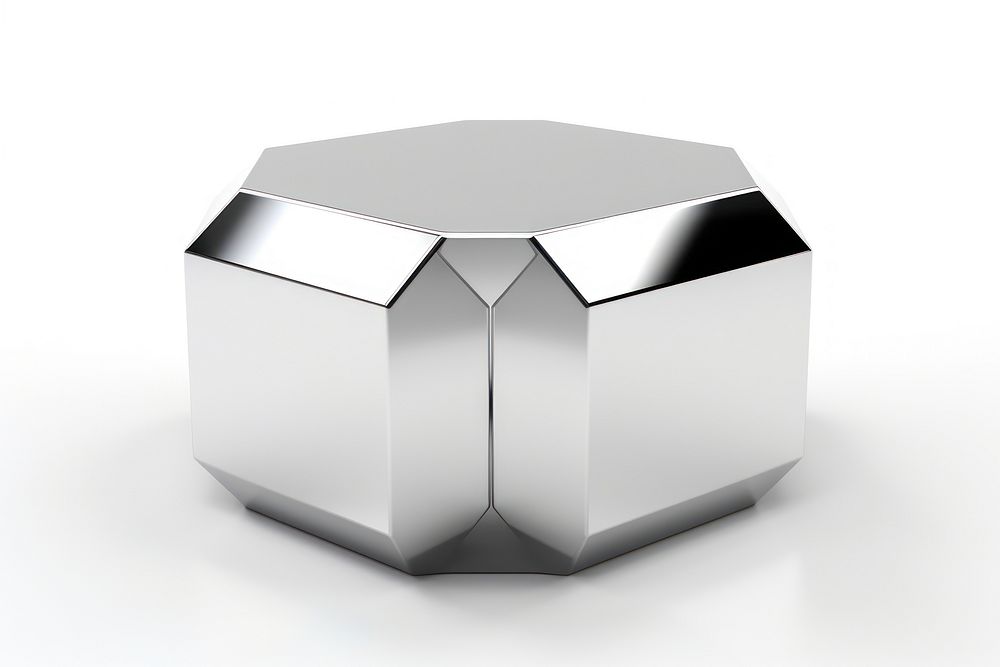 Hexagon shape Chrome material silver letterbox aluminium.