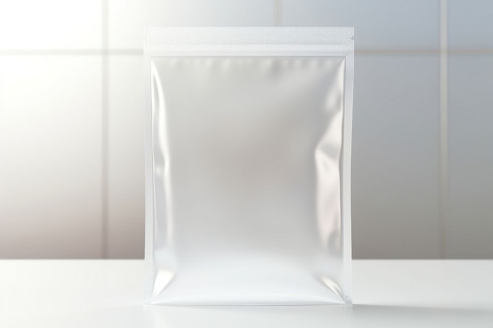 Coffee bag white aluminium absence.