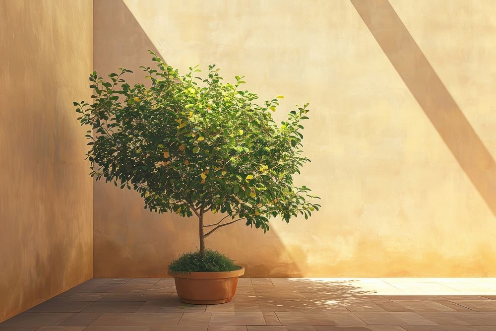Garden architecture bonsai plant.