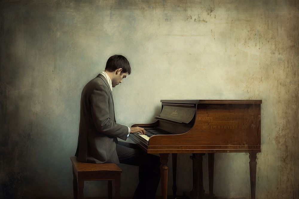 The pianist playin piano keyboard musician adult.