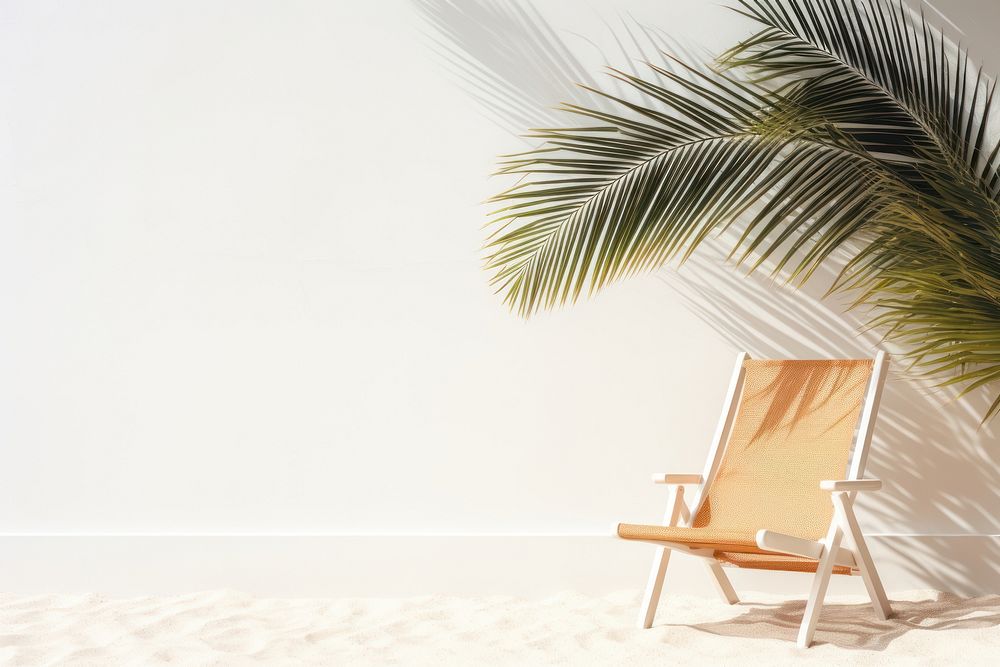 Beach chair mockup architecture furniture outdoors.