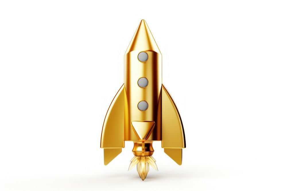 Rocket rocket missile gold.
