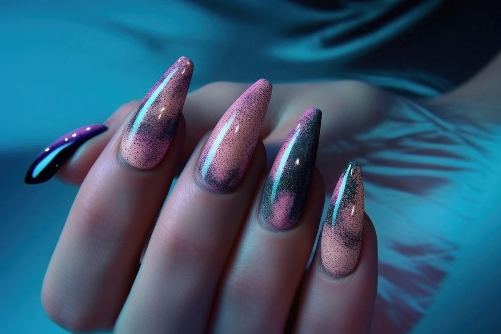 Manicure nails photo cosmetics hand fingernail.