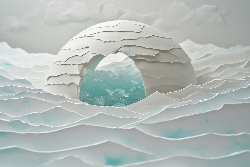 Igloo nature outdoors iceberg.