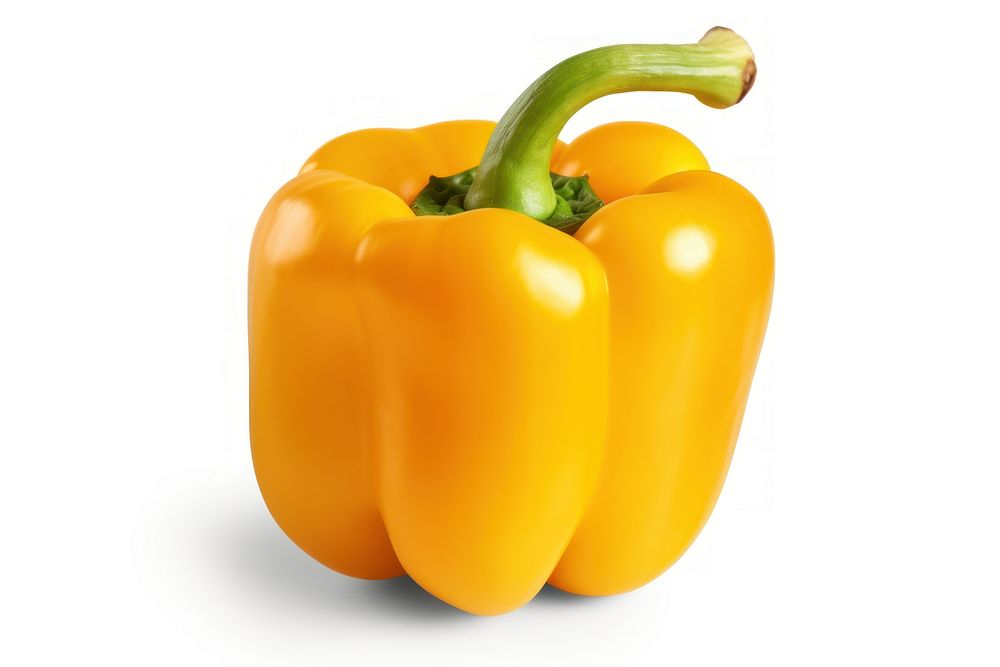 Yellow bell pepper vegetable plant food.