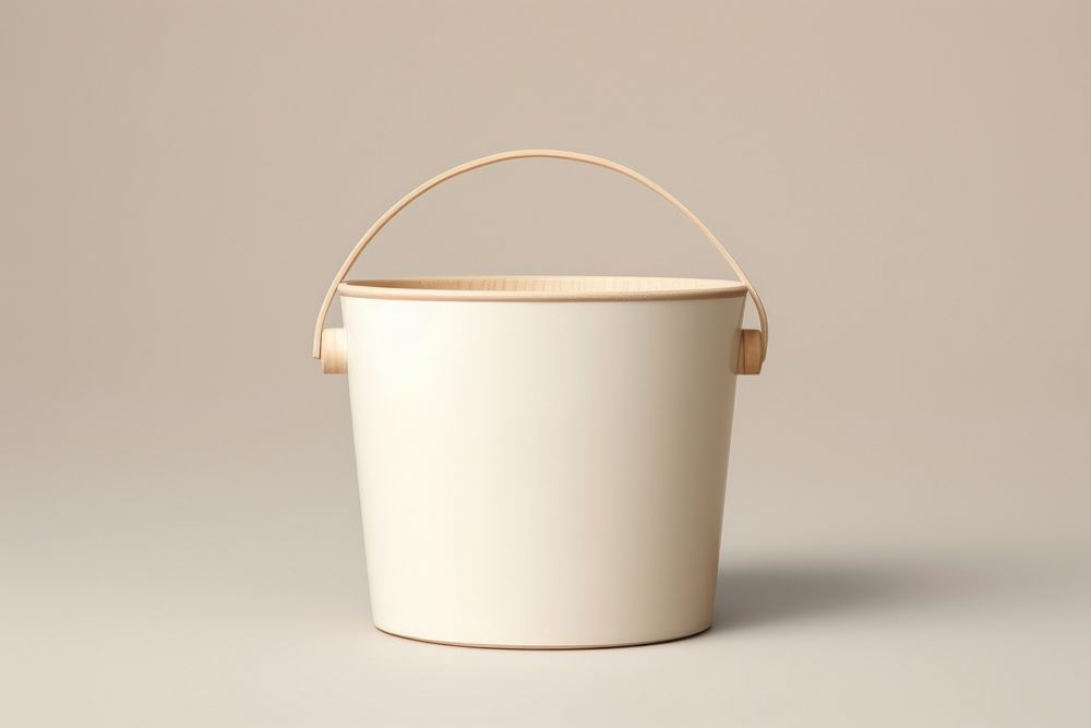 Wood bucket  simplicity container flowerpot.