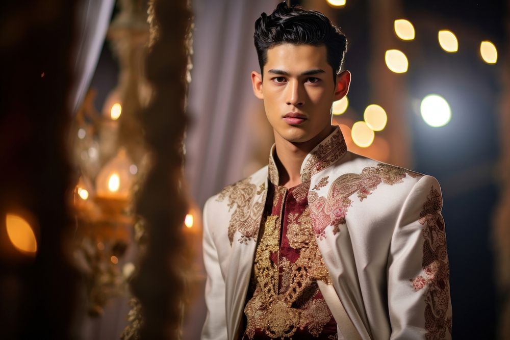 Thai male model fashion celebration performer.
