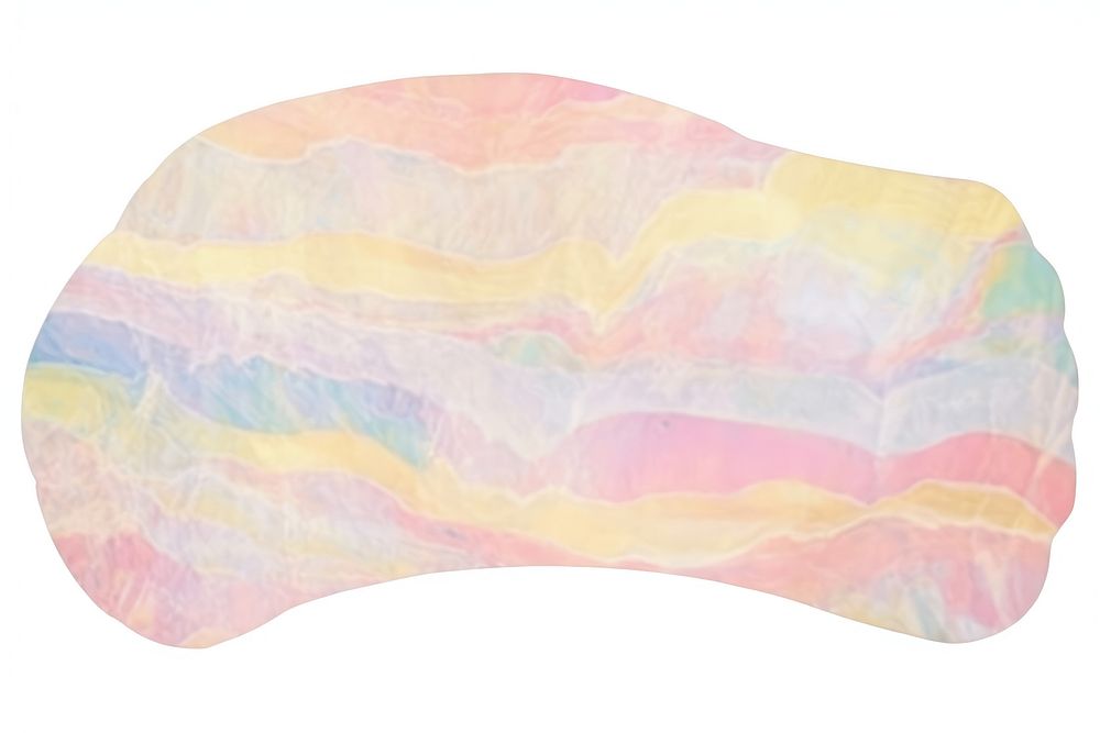 Rainbow marble distort shape abstract paper white background.