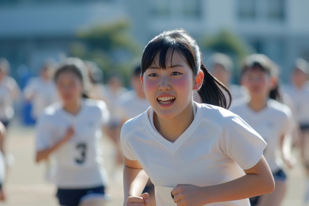 Japanese high school student sports adult day.