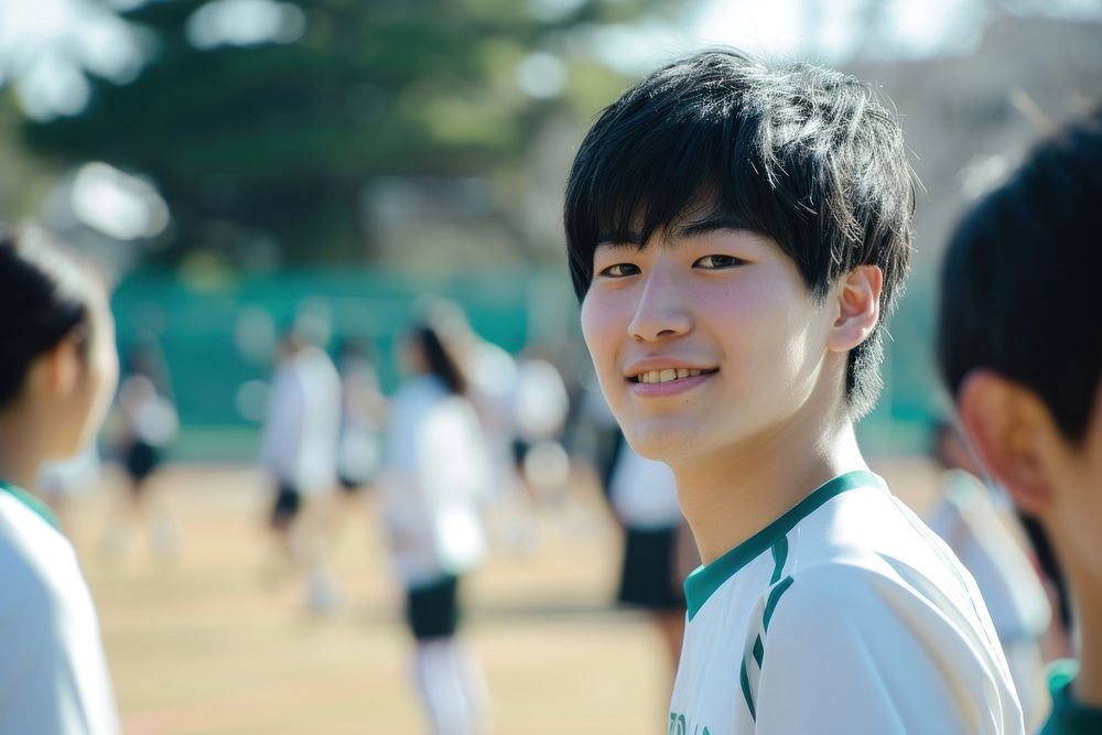 Japanese high school student photography sports child.
