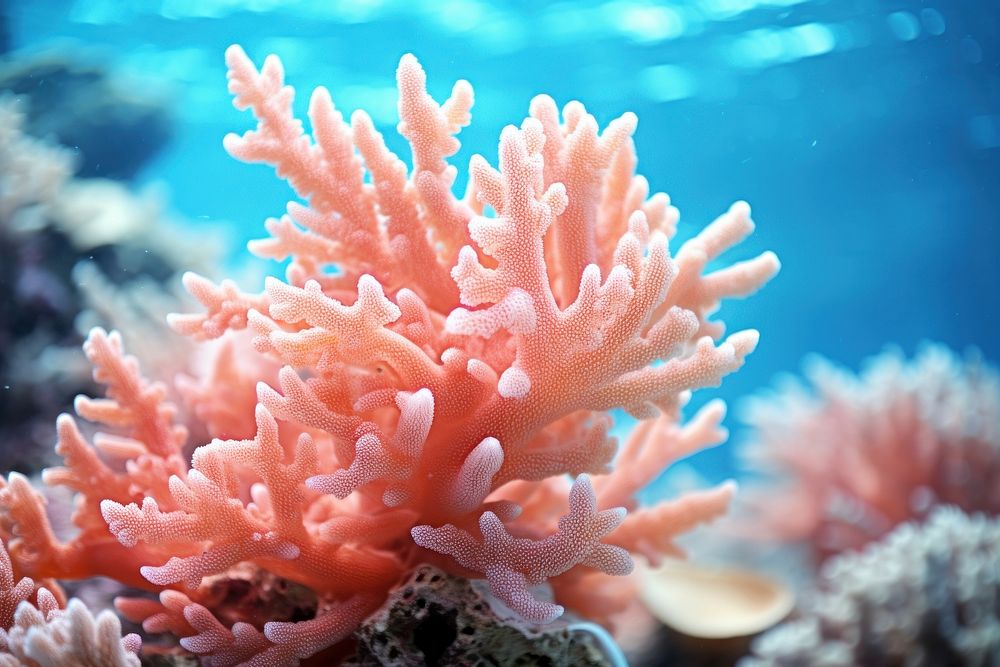 Healthy coral sea outdoors nature.
