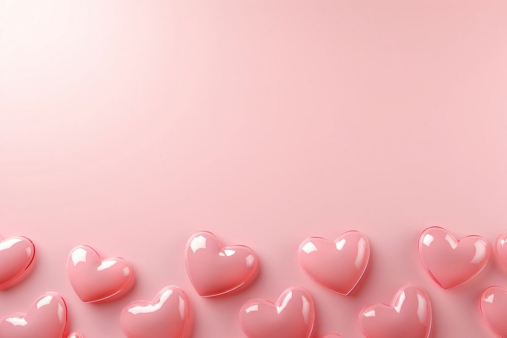  Hearts backgrounds petal pink. AI generated Image by rawpixel.