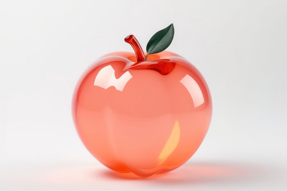 Peach shape apple fruit plant.