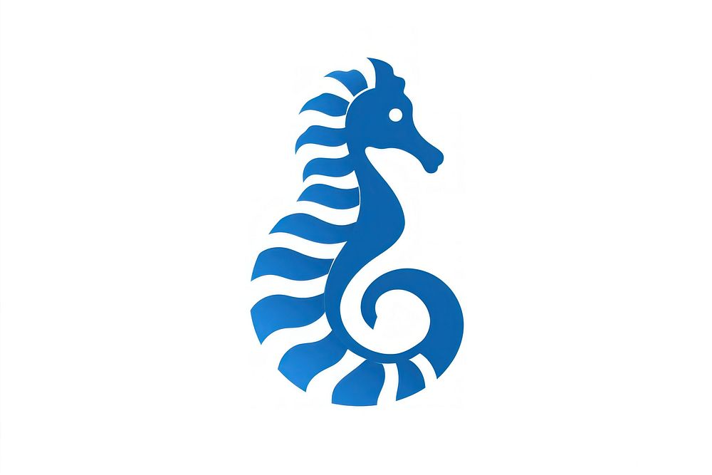 Sea horse animal blue seahorse. AI generated Image by rawpixel.
