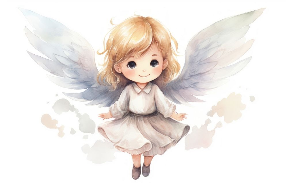 Angel girl cartoon toy representation creativity. AI generated Image by rawpixel.
