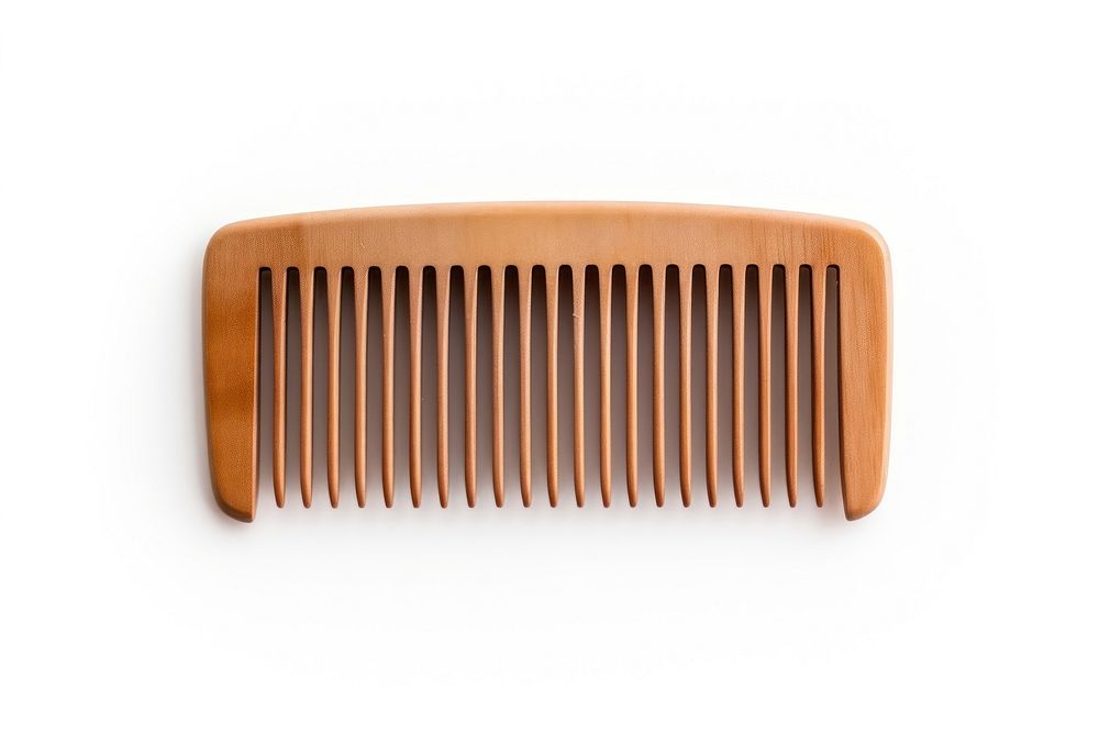 Wooden comb wood white background simplicity.