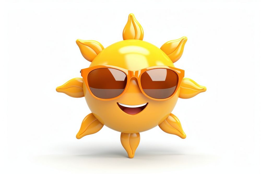 Sun sunglasses smiling toy.
