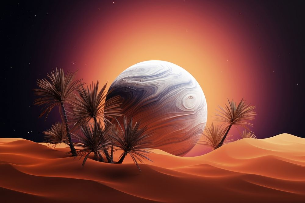  Exotic planet space astronomy outdoors. AI generated Image by rawpixel.