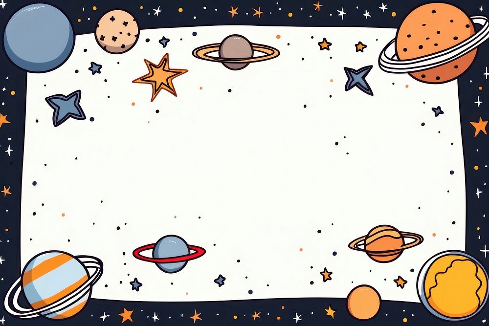  Universe astronomy cartoon space. AI generated Image by rawpixel.