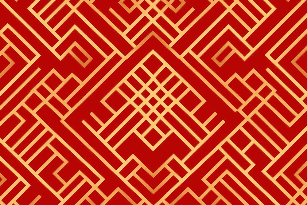  Chinese gold seamless pattern backgrounds abstract red. AI generated Image by rawpixel.