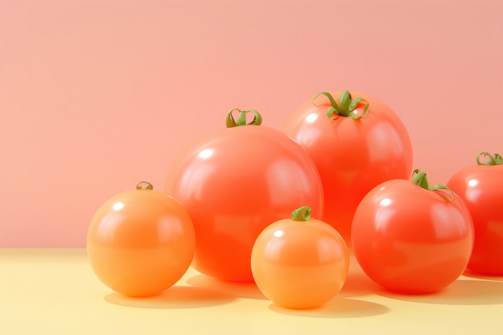 Pastel 3d Tomato tomato vegetable fruit.