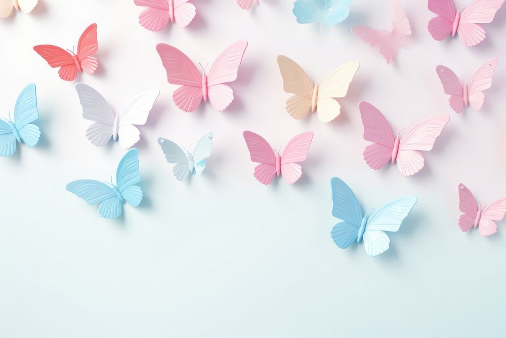 Butterfly petal paper celebration.