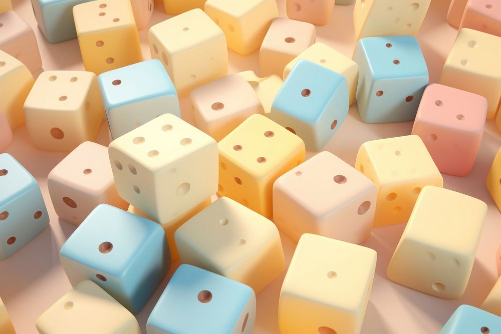 Cheese dice backgrounds repetition.