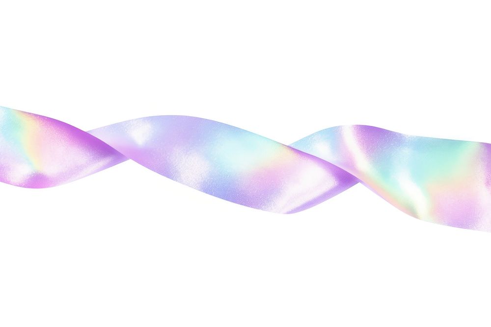 A holography ribbon border backgrounds white background accessories.