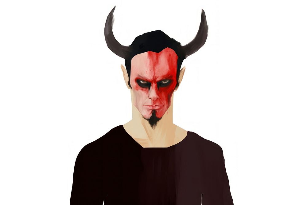 Devil Lucifer portrait costume adult. AI generated Image by rawpixel.