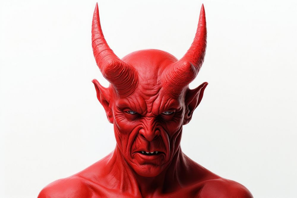 Devil portrait photo representation. AI generated Image by rawpixel.