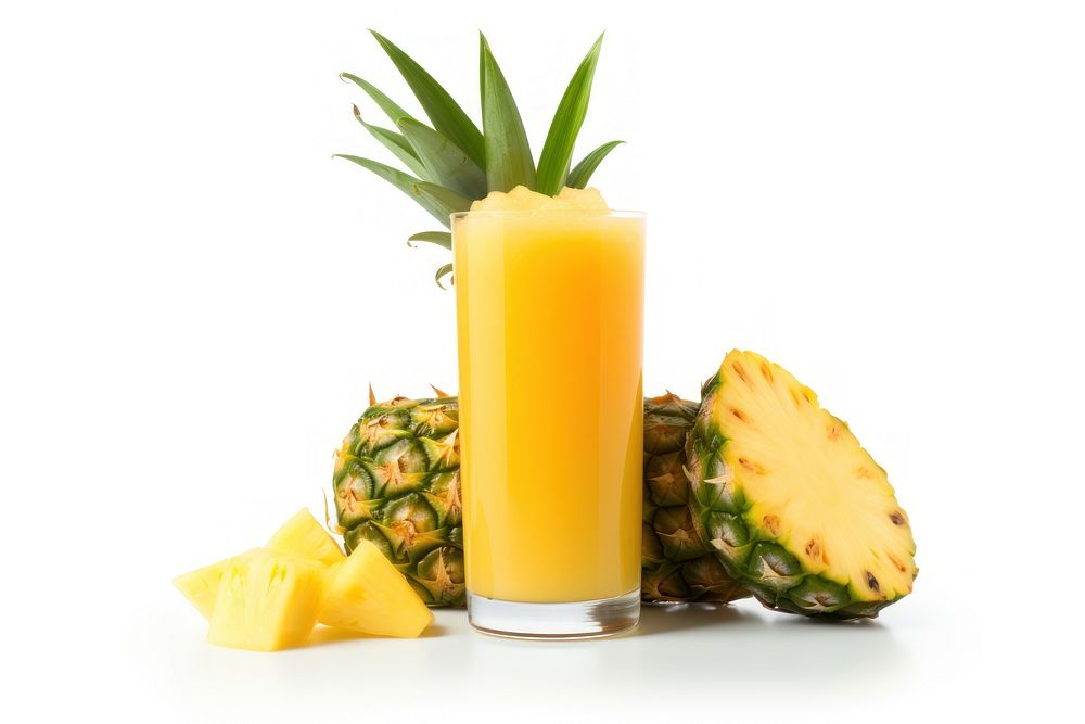 Pineapple juice fruit drink.