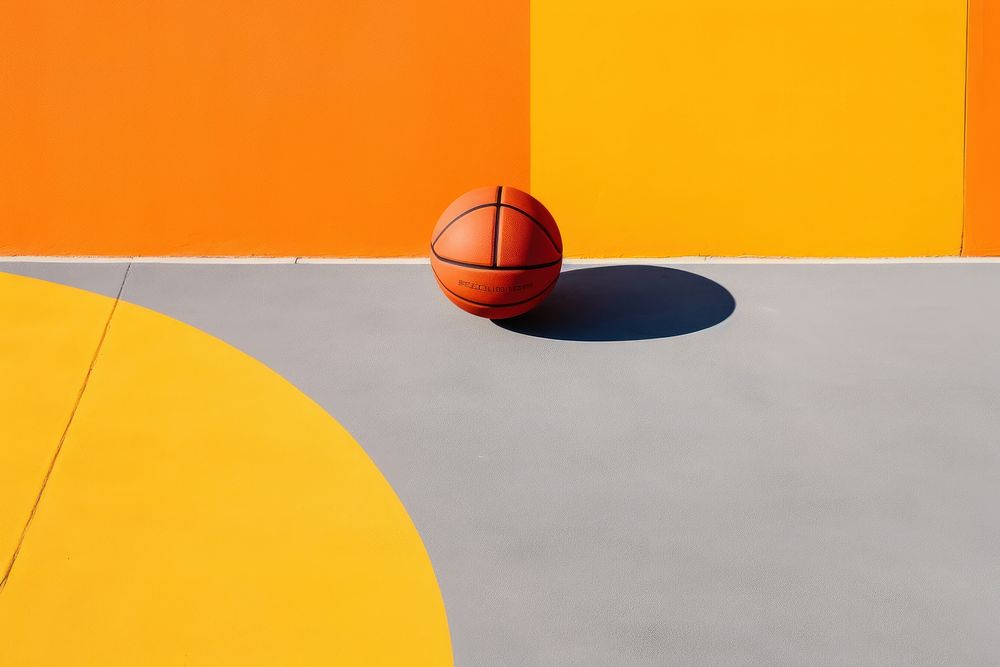  Abstract geometric pattern basketball sports architecture. AI generated Image by rawpixel.