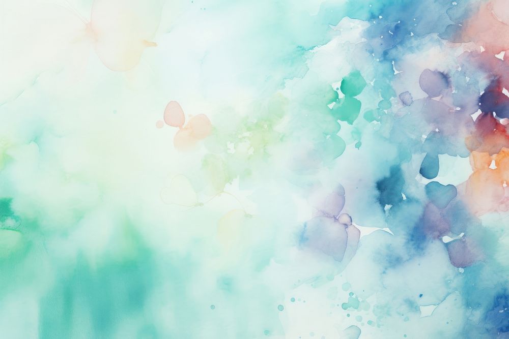  Watercolor bubbles background paint backgrounds abstract painting. AI generated Image by rawpixel.