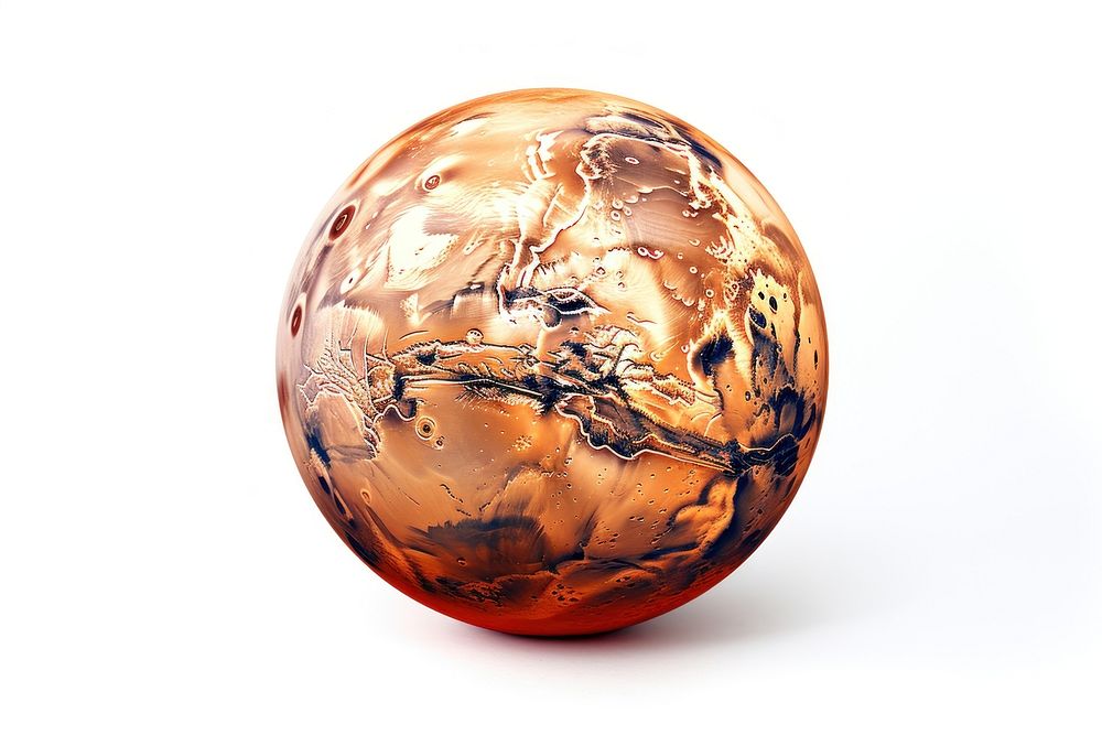 Mars in the solar system sphere planet globe. AI generated Image by rawpixel.