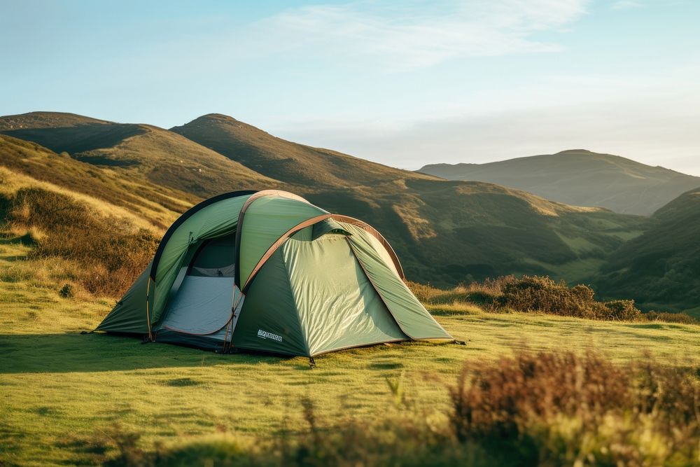 Camping tent landscape outdoors.