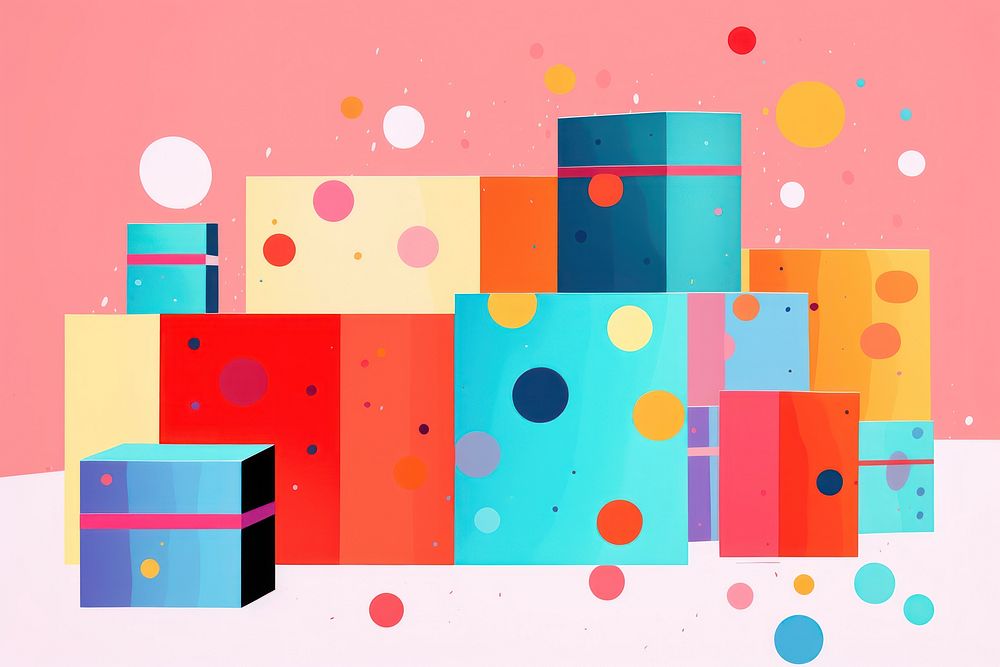  Gift boxes backgrounds abstract pattern. AI generated Image by rawpixel.