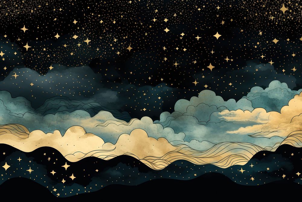  Stars backgrounds astronomy nature. AI generated Image by rawpixel.