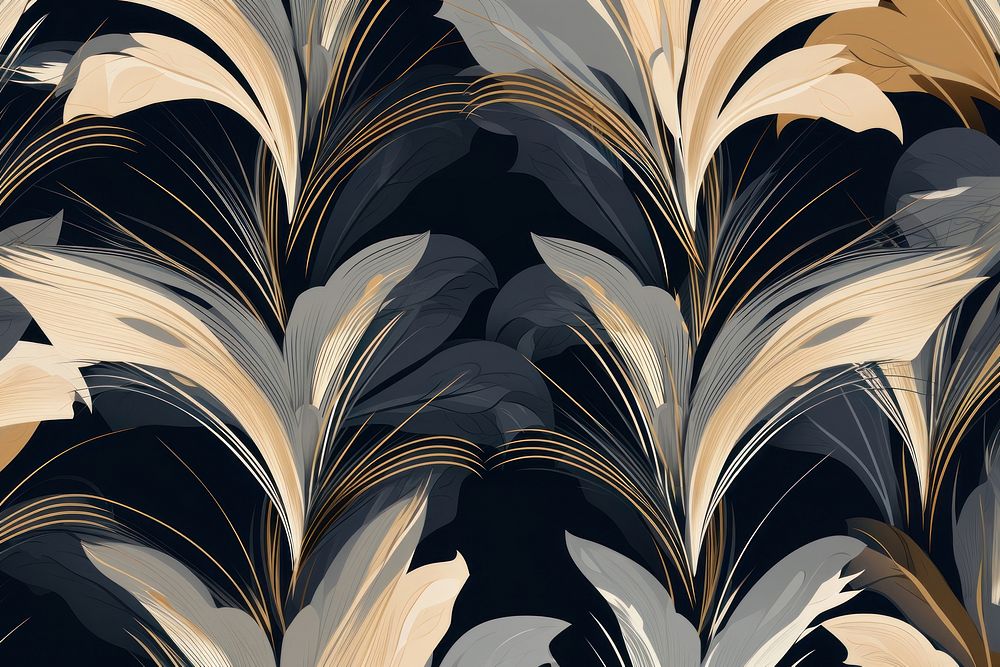  Seamless botanical frame backgrounds abstract pattern. AI generated Image by rawpixel.