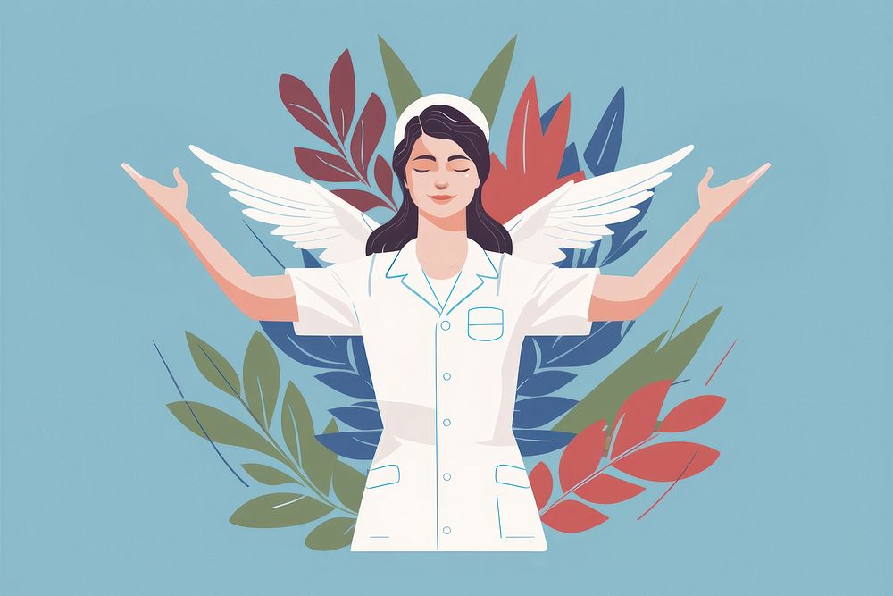 Nurse adult representation spirituality. AI generated Image by rawpixel.