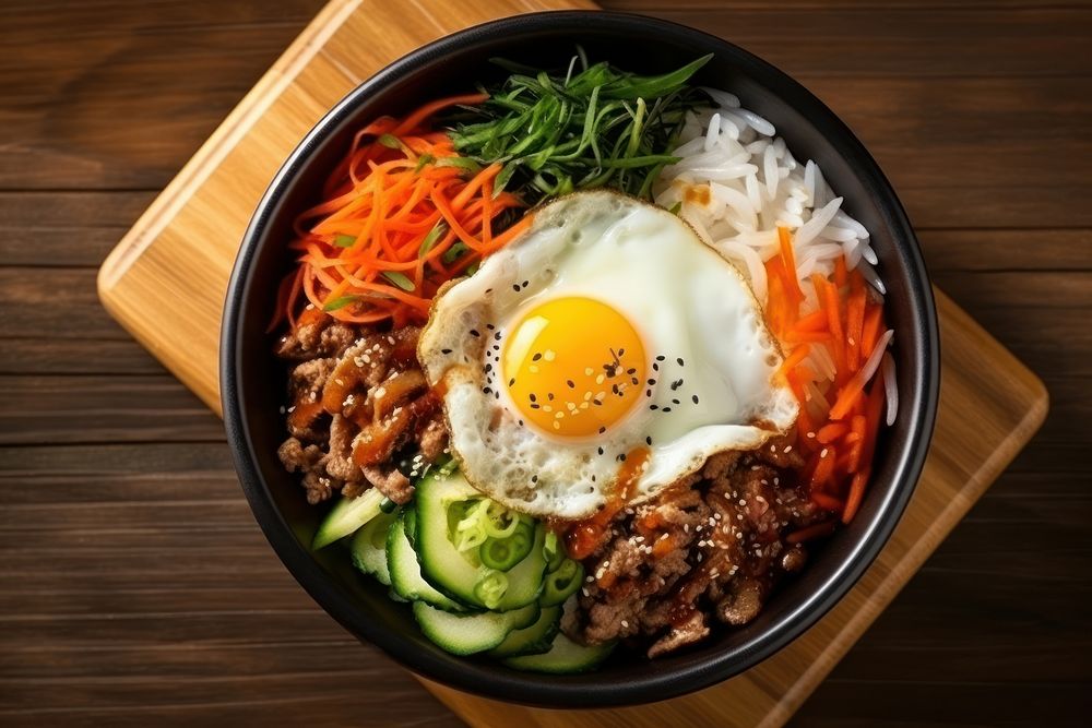 Korean table food bowl.