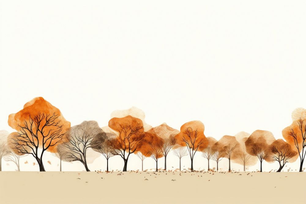 Oak trees landscape outdoors autumn. AI generated Image by rawpixel.