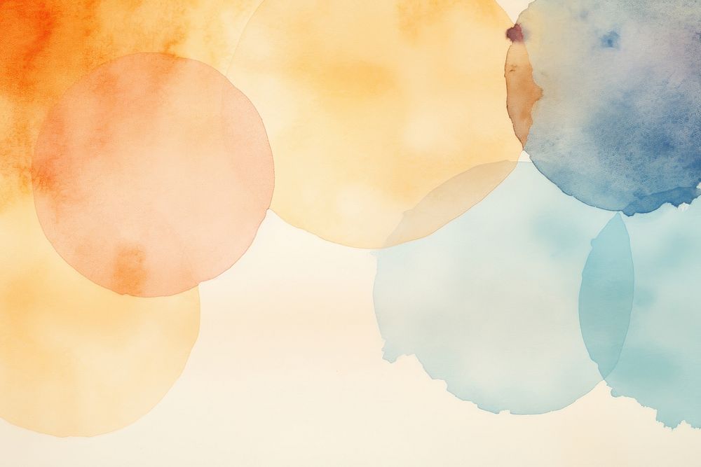  Watercolor cicle background paint backgrounds abstract creativity. AI generated Image by rawpixel.