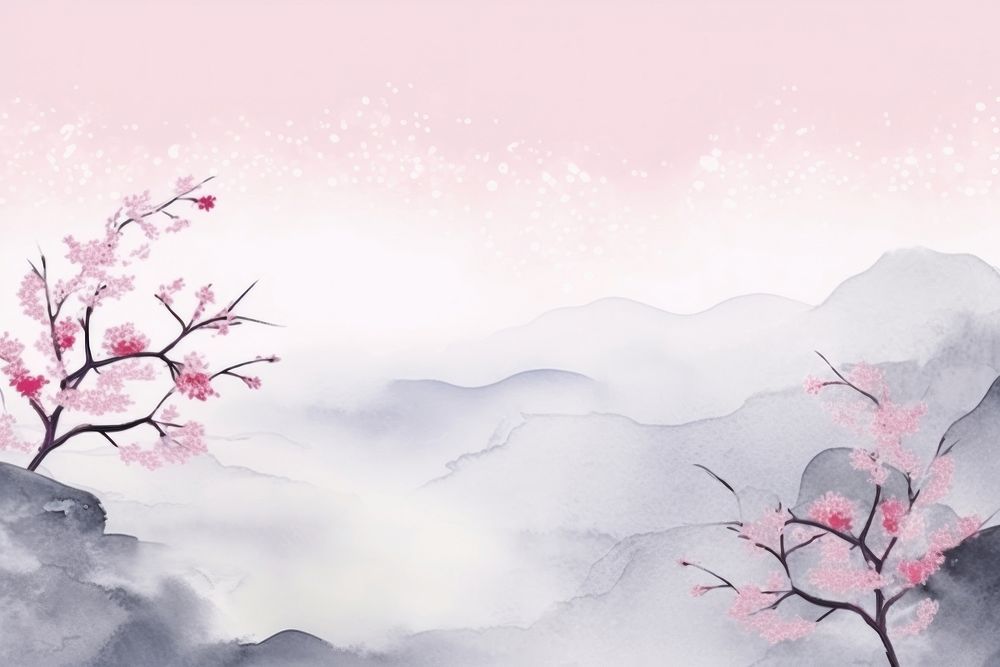 Winter landscape scenery outdoors blossom nature.