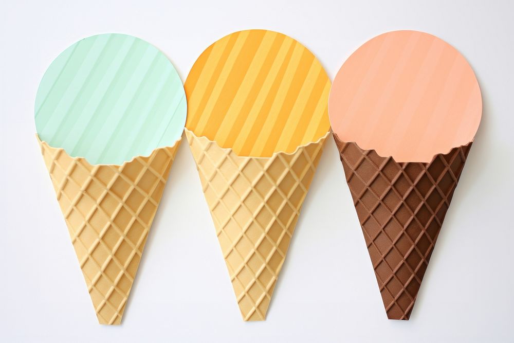 Ice cream cone dessert waffle. AI generated Image by rawpixel.