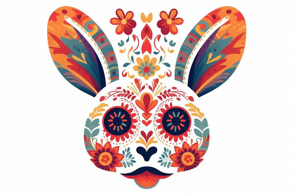 Easter bunny graphics pattern art.