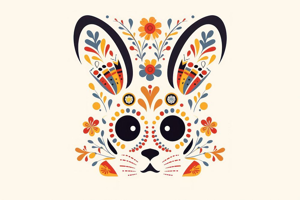 Easter bunny graphics pattern cute.