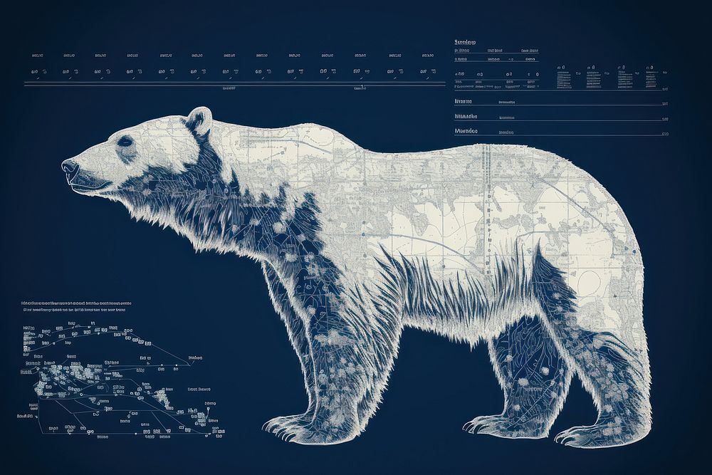 Bear bear wildlife diagram. Free Photo Illustration rawpixel