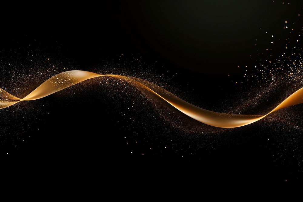 Gold glitter wave backgrounds abstract nature.