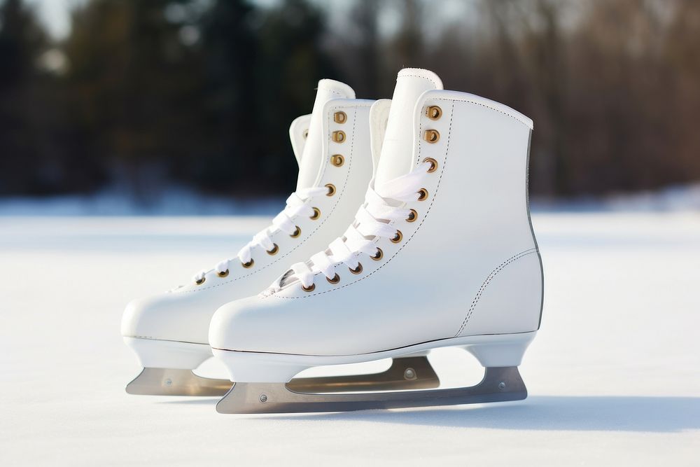 Ice skates shoe footwear skating.