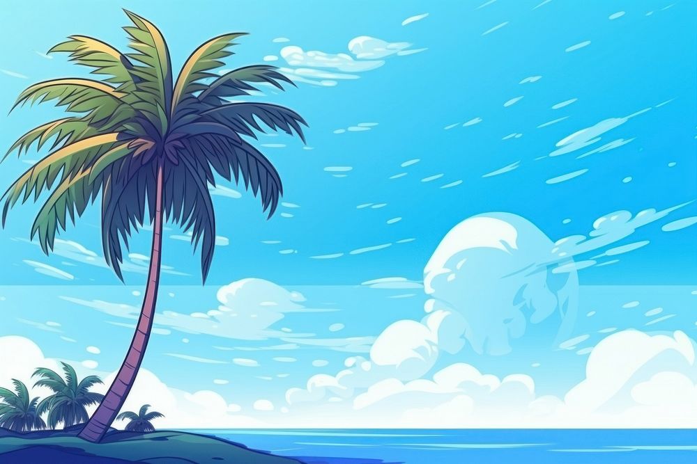 Coconut tree backgrounds outdoors nature.